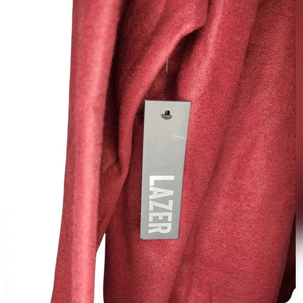 LAZER Mens Polar Fleece Pullover Hoodie Red Size L New with Tags - Picture 2 of 5